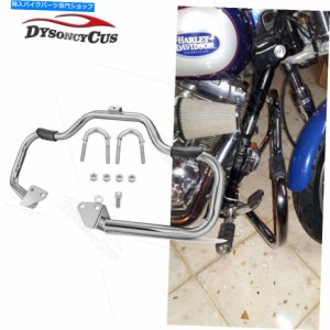 Engine Guard フィット06-17ハーレーダイナ脂肪ボブクロム口ひげハイウェイエンジンガードクラッシュバー Fit 06-17 Harley Dyna