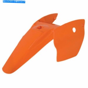 Rear Fender Polisportリアフェンダー/サイドパネルKTMオレンジ - フィット：KTM 65 SX 2002-2008 Polisport Rear Fender/Side P