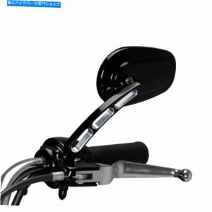 Mirror 8mmブラックリアビューミラーハーレーダビッドソンVRSCDX 1250ナイトロッドスペシャル07-16 8mm Black Rear View Mirrors