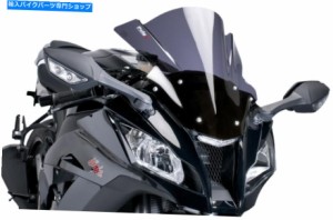 Windshield Puig Racing Windscreenカーボン1657C MC川崎 PUIG RACING WINDSCREEN CARBON 1657C MC Kawasaki