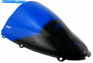 Windshield 川崎'06 -17 ZX-14R BLUE 4057A用プイグレーシングウィンドスクリーン PUIG Racing Windscreen for Kawasaki '06-17 