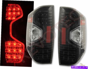 USテールライト トヨタツンドラSR5 TRD SRピックアップトラックのための黒LEDテールライトRH＆LH Black LED Tail Lights RH & LH