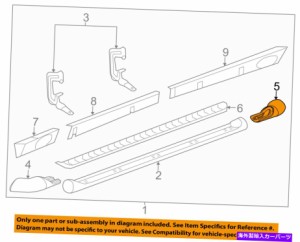 サイドステップ GM OEMランニングボードステップステップバーリアエクステンション左25804640 GM OEM Running Board Step-Step B