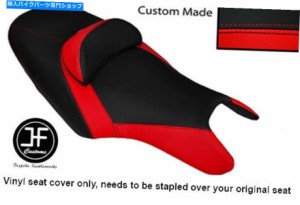 シート ブラック＆レッド自動車ビニールカスタムフィットヤマハT MAX 500 10-14デュアルシートカバー BLACK & RED AUTOMOTIVE VI