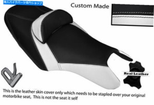 シート 白黒カスタムフィットヤマハT MAX 500 10-14デュアルレザーシートカバー BLACK & WHITE CUSTOM FITS YAMAHA T MAX 500 10