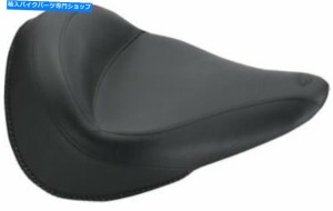 シート 13-20 Yamaha XVS950ボルトのための無地のビニールソロシートブラックフォームマスタング75693 Plain Vinyl Solo Seat Bl