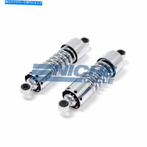 サスペンション ハーレースタイルリアサスペンションショックセット目280mmクロム Harley Style Rear Suspension Shock Set Eye 