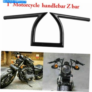 ハンドル ブラックドラッグ1 "Zバーハンドルバー用ハーレーカスタムチョッパーソフトダイナスポーツスター Black Drag 1" Z Bar 