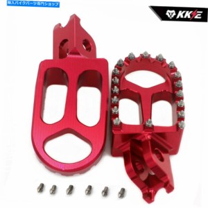 フットペグ ビレットCNCワイドフットペグ足の休憩フィットホンダCR125 250 CRF250R 150R 250X 450X Billet CNC Wide Footpegs Fo