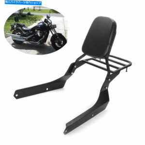 シーシーバー ホンダスピリットVT750 C2シャドウファントムのための黒の背もたれのSissy Barの荷物のラック Black Backrest Siss