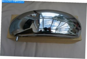 リアフェンダー 新クロムリアマッドガードフェンダー川崎KH 250 KH400 S1、S2、S3、ブラケット NEW CHROME REAR MUDGUARD FENDER