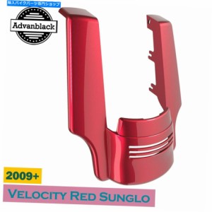 リアフェンダー AdvanBlack Velocity Red Sungloリアフェンダーエクステンションフィット2009+ハーレーツーリングフィット Advan