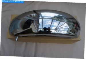 リアフェンダー 新しいクロムリアマッドガードフェンダー川崎KH 400 1976-1979とブラケット NEW CHROME REAR MUDGUARD FENDER KA