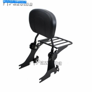 バックレスト ハーレーアイロン883 XL883N 04-カーラゲーションラック Detachable Sissy Bar Backrest Luggage Rack For Harley 