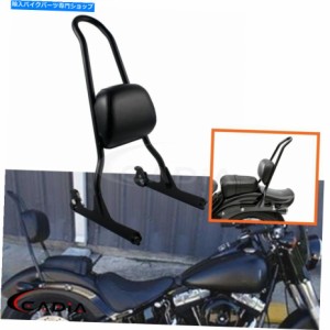 バックレスト Harley Suftail FXSTカスタムFXSTC FXSTS 06-15オートバイSissy Bar Dackrest For Harley Softail FXST Custom FXS