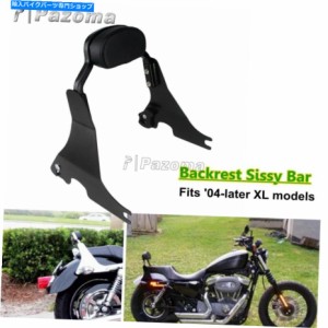 バックレスト Harley Sportster XL883鉄883 XL883N 04-21 72 48 Short Backrest Sissy Bar For Harley Sportster XL883 Iron 883