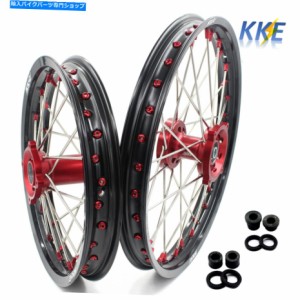 ホイール KKE 19 "16"子供の大きなホイールリムフィット汚れの自転車ホンダCRF150R 2007年 - 2021年赤いニップル KKE 19" 16" Ki