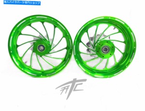 ホイール ZX-14R 300脂肪タイヤキャンディグリーンコントラストターボホイール12-20 Ninja ZX-14R ZX-14R 300 FAT TIRE CANDY GR