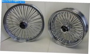 ホイール クロムマンモス脂肪52スポークホイール18x3.5 18x5.5ソフトトゥーリングハーレー CHROME MAMMOTH FAT 52 SPOKE WHEELS 