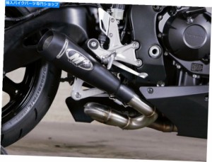 マフラー M4排気ホンダCBR1000RR 2008-2016 Black Mufflerが付いているシステムの滑り止め M4 Exhaust Honda CBR1000RR 2008-201