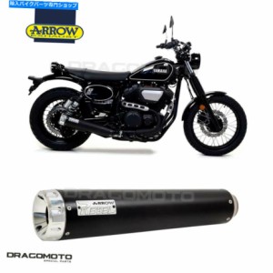 マフラー Yamaha SCR 950 2017 2018マフラー矢の反逆者Black YAMAHA SCR 950 2017 2018 Muffler ARROW REBEL Black