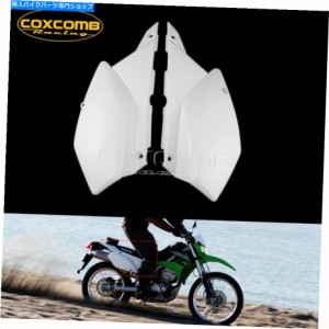 フェアリング KAWASAKI KLX250 DトラッカーXリアエキゾーストマフラーサイドプラスチックフェアリングカバー For Kawasaki KLX25