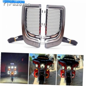 フェアリング Harley Touring Flhxse CVOストリートグライドLEDフェアリングローグリルの回転信号 For Harley Touring FLHXSE CV