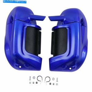 フェアリング 青い下のベントレッグフェアリンググローブボックスフィットハーレーストリートグライド83-13 2010 Blue Lower Ven