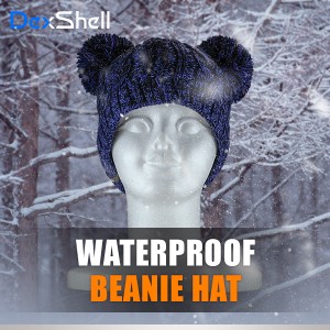 【Dex Shell】子供用（キッズ）ツインポンポン防水通気防寒ニット帽 DH572-PP