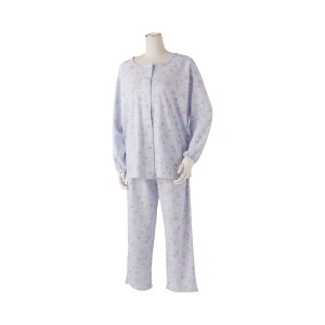 介護パジャマ 介護用寝間着 らくらくパジャマ 婦人用 抗菌加工 ラグラン袖