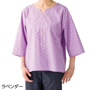 7分袖刺繍Ｔブラウス 婦人向け 女性用 レディース  2024 シニア向け 春夏ファッション 60代 70代 80代 90代