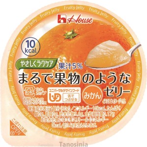 介護食 やさしくラクケアシリーズ まるで果物のようなゼリー みかん 85395  60g  区分3 舌でつぶせる デザート スイーツ ゼリー K22-1