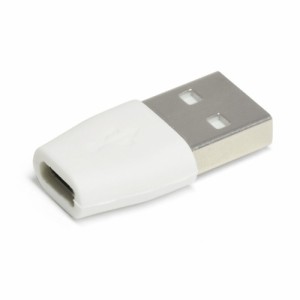 microUSB→USB2.0(A)変換コネクター (ホワイト)  MUU20A-WH