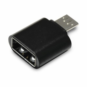 日本トラストテクノロジー OTG USB(A)→MicroUSB変換コネクター(ブラック) OTGU2M-BK