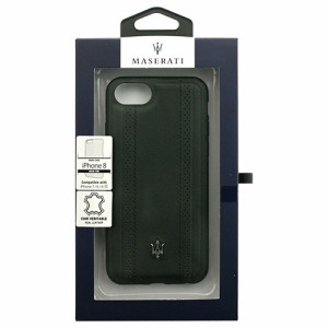 MASERATI 公式ライセンス品 iPhone8/7/6s/6専用 本革バックカバー MAGPEHCI8BK