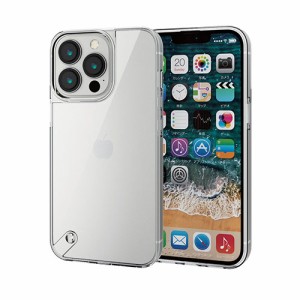 エレコム iPhone 13 Pro ハイブリッドケース ガラス スタンダード PM-A21CHVCG1CR