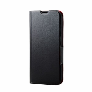 エレコム iPhone 13 Pro ソフトレザーケース 薄型 磁石付き PM-A21CPLFUBK