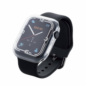 エレコム Apple Watch45mm用フルカバーソフトケース AW-21AFCUCR