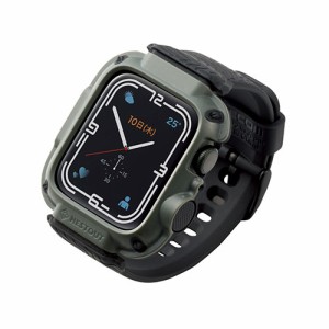 エレコム Apple Watch41mm用NESTOUT WALK バンパーバンド一体型 AW-21BBBNESTKH