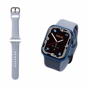 エレコム Apple Watch用シリコンバンド ニュアンスカラー(41/40/38mm) AW-41BDSCGNV