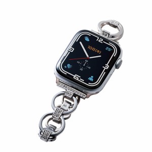 エレコム Apple Watch用ステンレスバンド ストーン付(41/40/38mm) AW-41BDSSJSV