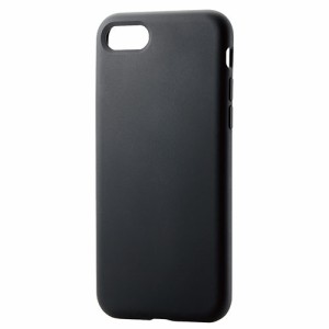 エレコム iPhone SE 第3世代 ハイブリッドケース シリコン カラータイプ ブラック PM-A22SHVSCCBK