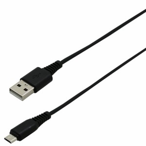 BAUT microUSB/TypeA通信・充電ケーブル2A1.0mBK BUSAM100BK02L