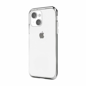 motomo INO LINE INFINITY CLEAR CASE for iPhone 13 Chrome Silver MT21572i13SV