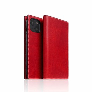SLG Design Badalassi Wax case for iPhone 13 mini 手帳型ケース レッド SD22093i13MNRD