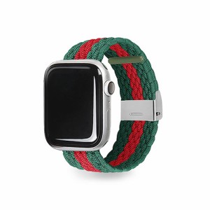 EGARDEN LOOP BAND for Apple Watch 45/44/42mm グリーン&レッド EGD23119AW