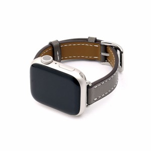 WEARPLANET Slim Line クラシック本革バンド for Apple Watch 45/44/42mm ディムグレー WP23140AW