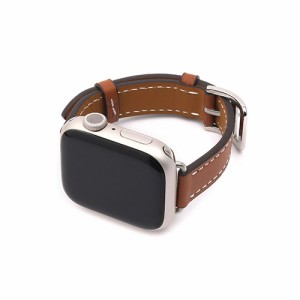 WEARPLANET Slim Line クラシック本革バンド for Apple Watch 45/44/42mm メープルブラウン WP23141AW