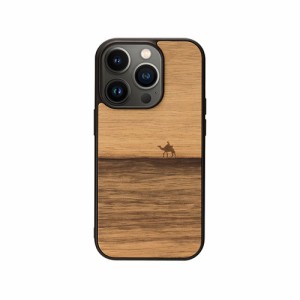 Man & Wood 天然木ケース for iPhone 14 Pro Terra 背面カバー型 I23629i14P