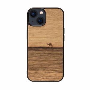 Man & Wood 天然木ケース for iPhone 14 Plus Terra 背面カバー型 I23636i14M